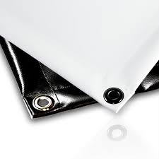 Großes Banner an einer Baustelle